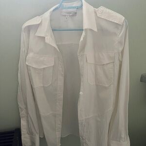 BCBG casual white shirt